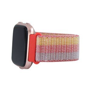 Nylon Sport Bands for Fitbit Versa 1,2, & Lite - #3 Coral Striped